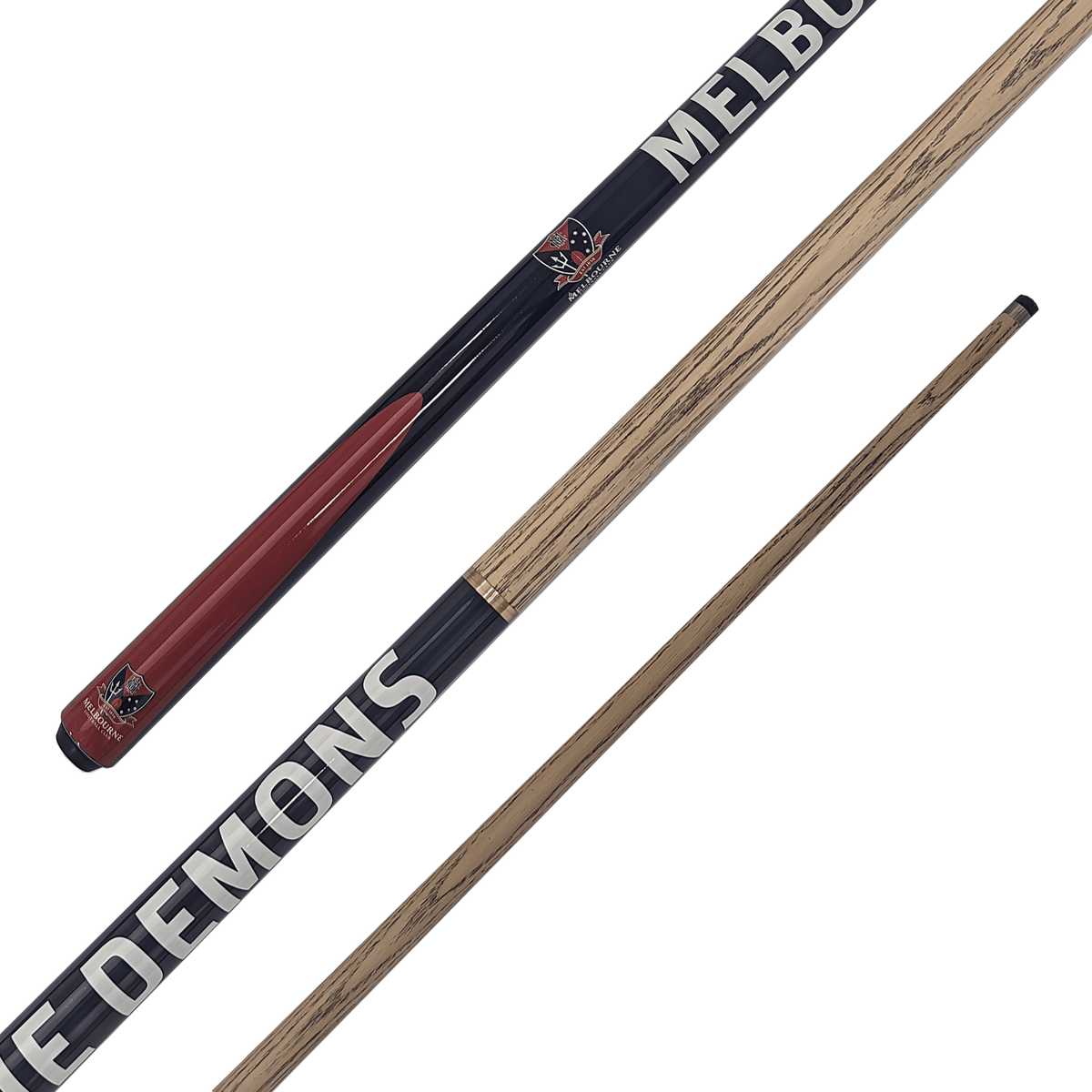 AFL AFL Teams - 2-Piece Ash Cue 57" / 10mm Glue On / Melbourne Demons Cues