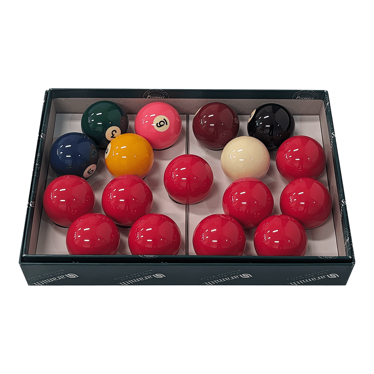 Aramith 17 Ball Premier American Snooker Ball Set 2 1/4" Balls