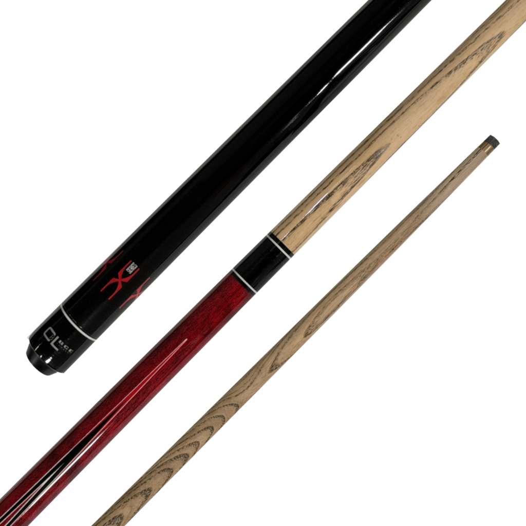 BCE X Series - 2-Piece Ash Cue 57" / 9.5mm / Scarlet Red Cues