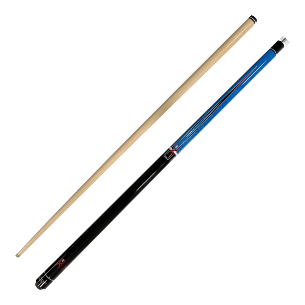 BCE X Series - 2-Piece Maple Cue 57" / 9.5mm / Cobalt Blue Cues
