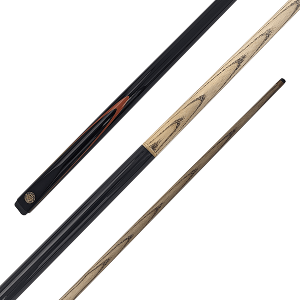 Cue Shark Black Shark - 2-Piece Ash Cue 57" / 9mm Glue On / Orange Cues