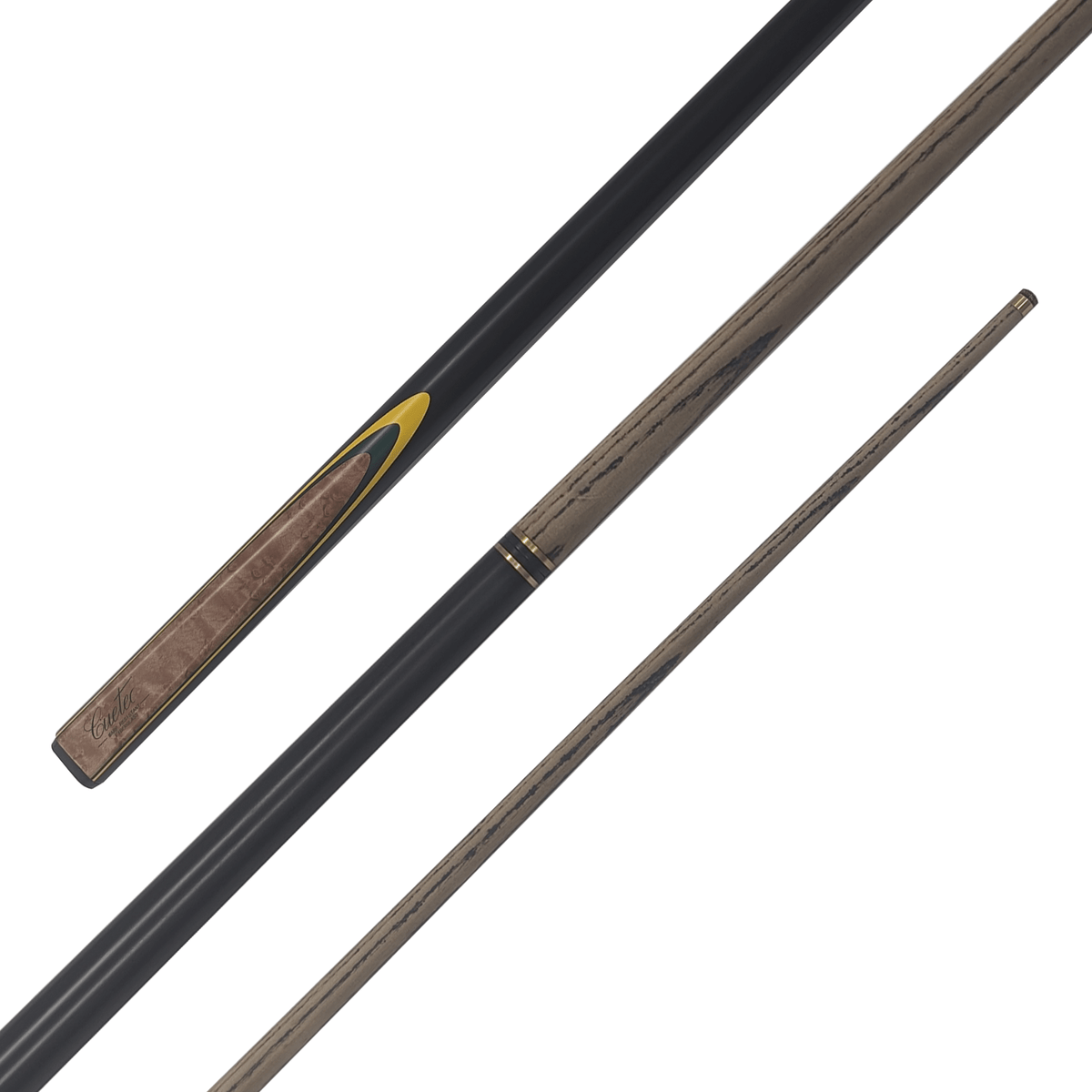 Cuetec Powerbond - 2-Piece Ash & Fibreglass Cue 58" / 9mm Glue On / Green Cues