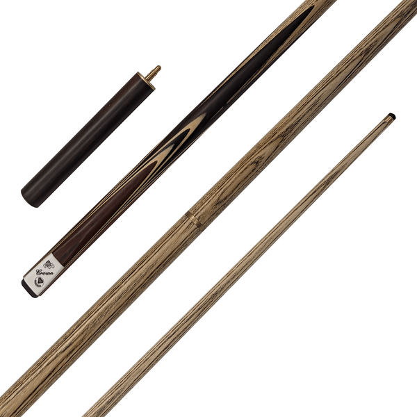 Diamond Crown - 2-Piece Ash Cue with 8" Extension 57" / 9.5mm Glue On Cues