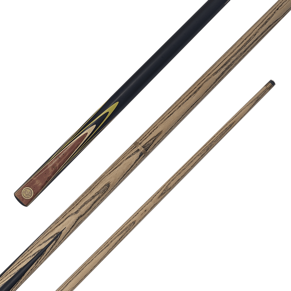 Dufferin HCY - 2-Piece Ash Cue 57" / 9mm Glue On / Brown & Yellow Cues