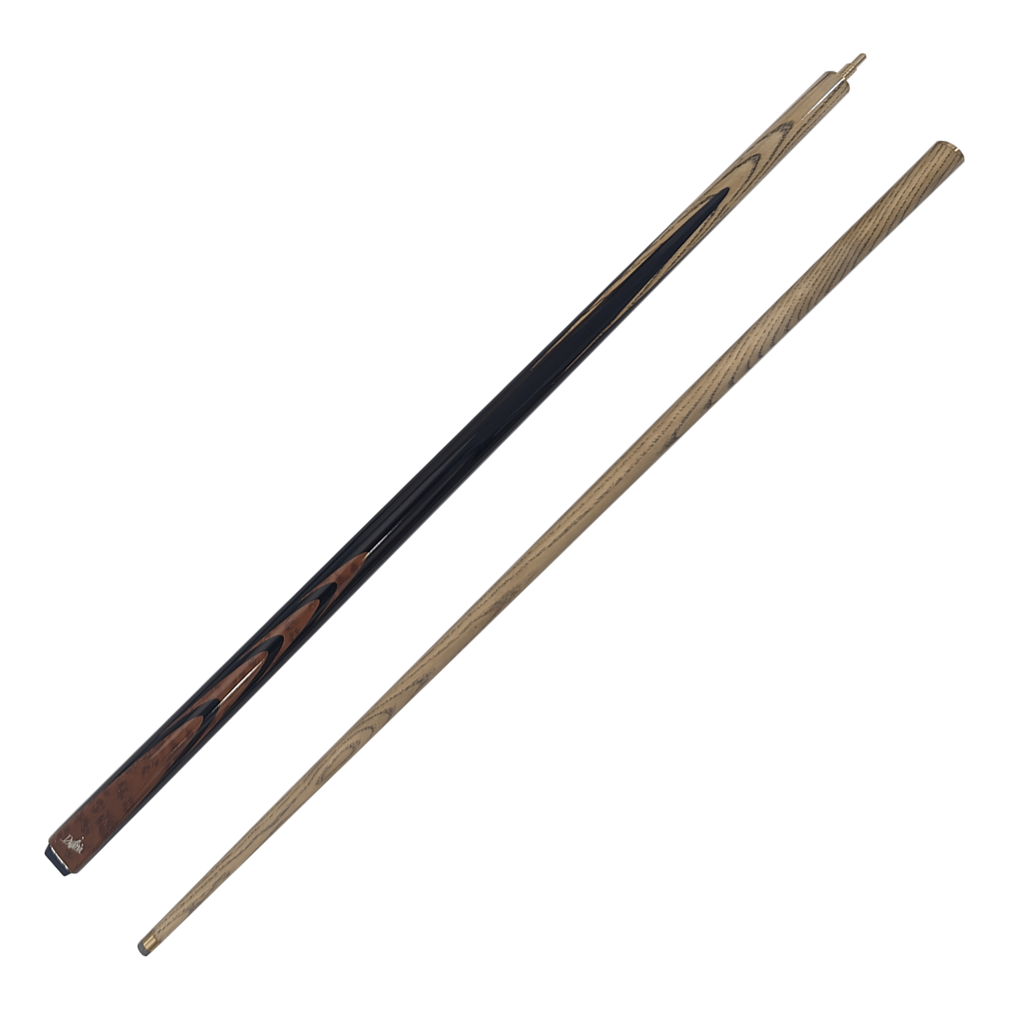 Dufferin Orange Flames - 2-Piece Ash Cue 57" / 9mm Glue On Cues