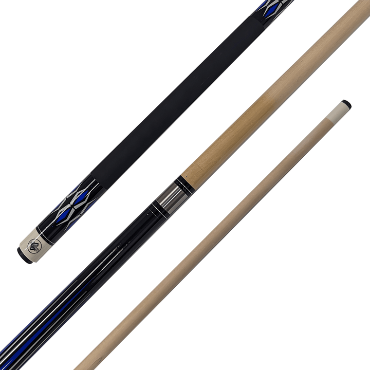 Formula Sports 9 Ball - 2-Piece Maple Cue 58" / 13mm Glue On / Blue Cues