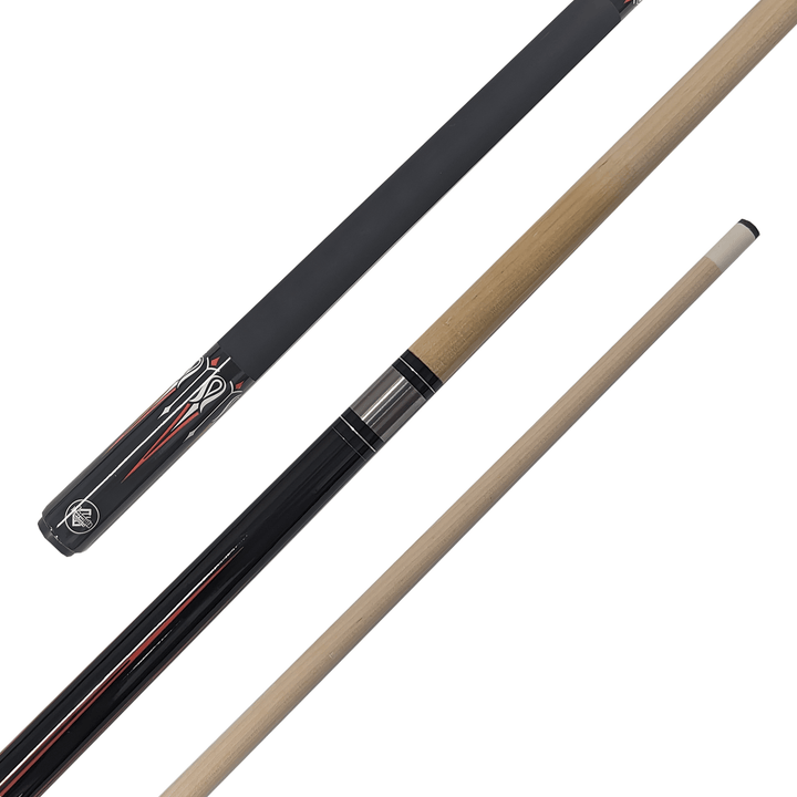 Formula Sports 9 Ball - 2-Piece Maple Cue 58" / 13mm Glue On / Red Cues