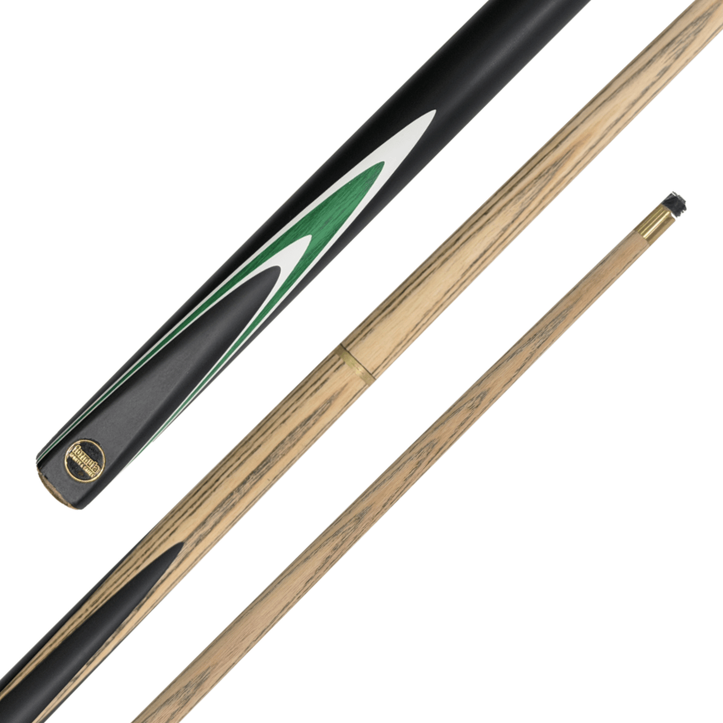 Formula Sports Black Odyssey - 2-Piece Ash Cue 57" / 10.5mm Screw In / Green Cues
