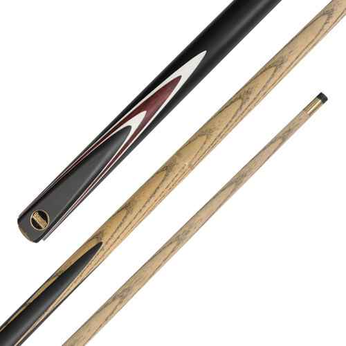 Formula Sports Black Odyssey - 2-Piece Ash Cue 57" / 10.5mm Screw In / Red Cues