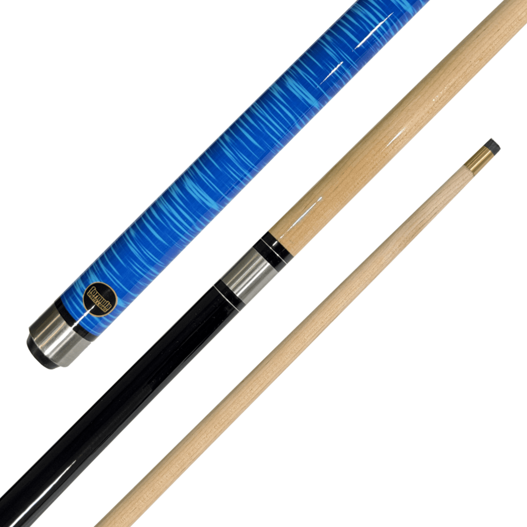 Formula Sports Edge - 2-Piece Maple Cue 57" / 10mm Screw In / Black/Blue Cues