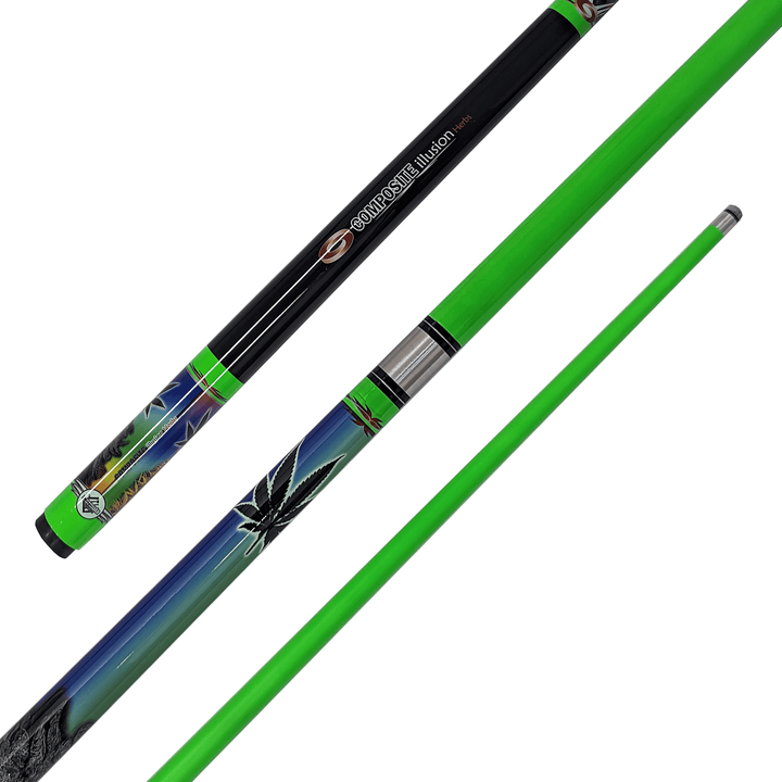 Formula Sports Illusion - 2-Piece Composite Cue 57" / Herbs / 10mm Glue On Cues