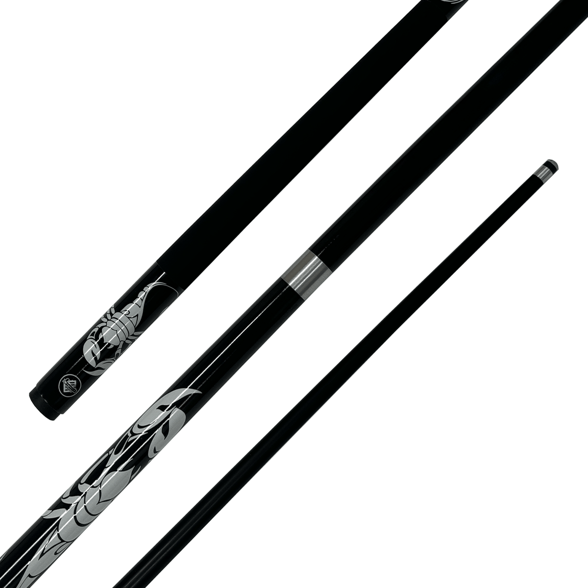 Formula Sports Scorpion - 2-Piece Composite Cue 57" / 10mm Glue On / Black Cues