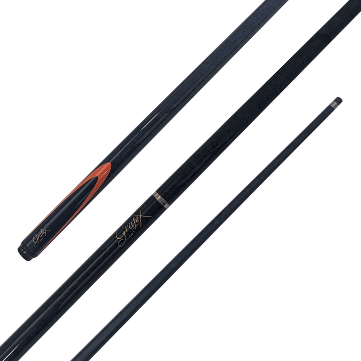 Grafex Art - 2-Piece Multi Weight Graphite Cue 58" / 9.5mm Glue On / Blue Cues