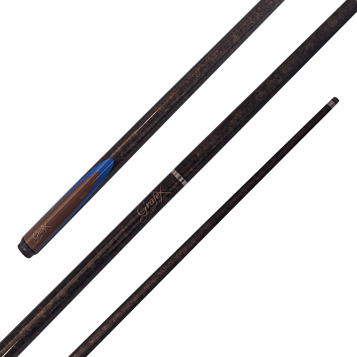 Grafex Art - 2-Piece Multi Weight Graphite Cue 58" / 9.5mm Glue On / Brown Cues