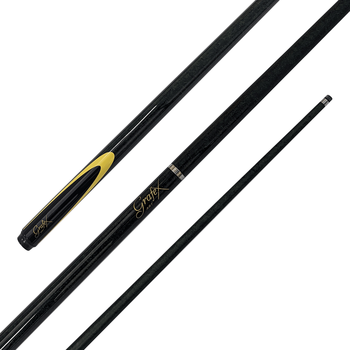 Grafex Art - 2-Piece Multi Weight Graphite Cue 58" / 9.5mm Glue On / Green Cues
