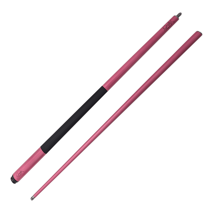 Grafex Princess - 2-Piece Multi Weight Graphite Cue 58" / 9mm Glue On / Pink Cues