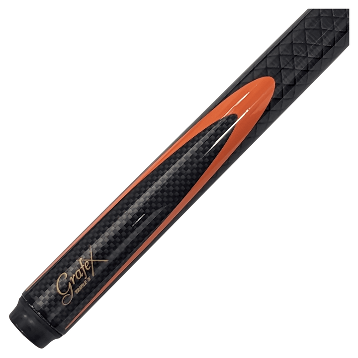 Grafex Triple X - 2-Piece Multi Weight Graphite Cue 58" / 9mm Glue On / Black Cues