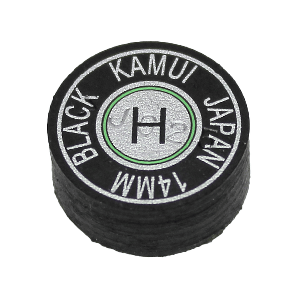 Kamui Kamui Leather Cue Tips 14mm Glue On / Black / Hard Accessories