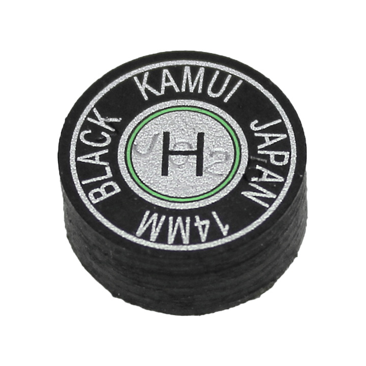 Kamui Kamui Leather Cue Tips 14mm Glue On / Black / Hard Accessories