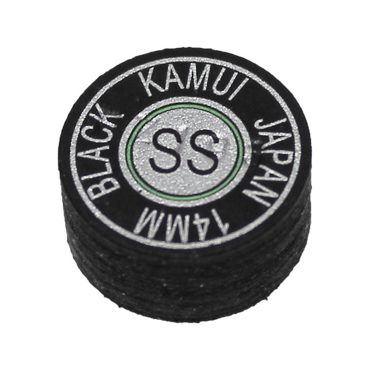 Kamui Kamui Leather Cue Tips 14mm Glue On / Black / Super Soft Accessories