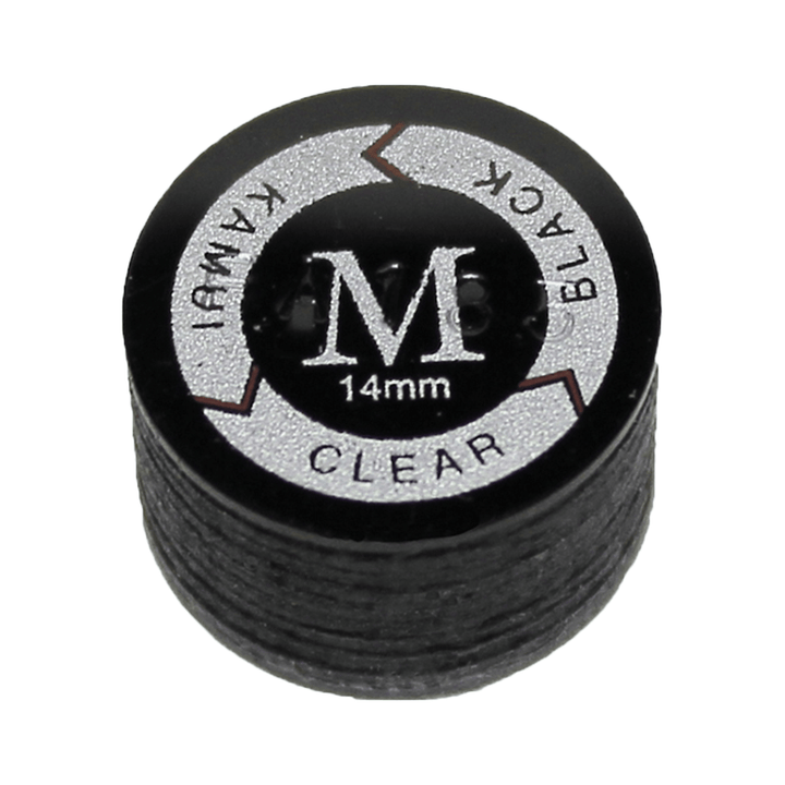 Kamui Kamui Leather Cue Tips 14mm Glue On / Clear Black / Medium Accessories