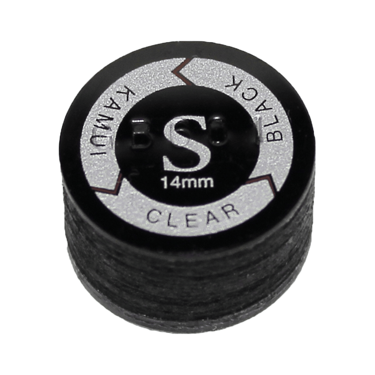 Kamui Kamui Leather Cue Tips 14mm Glue On / Clear Black / Soft Accessories