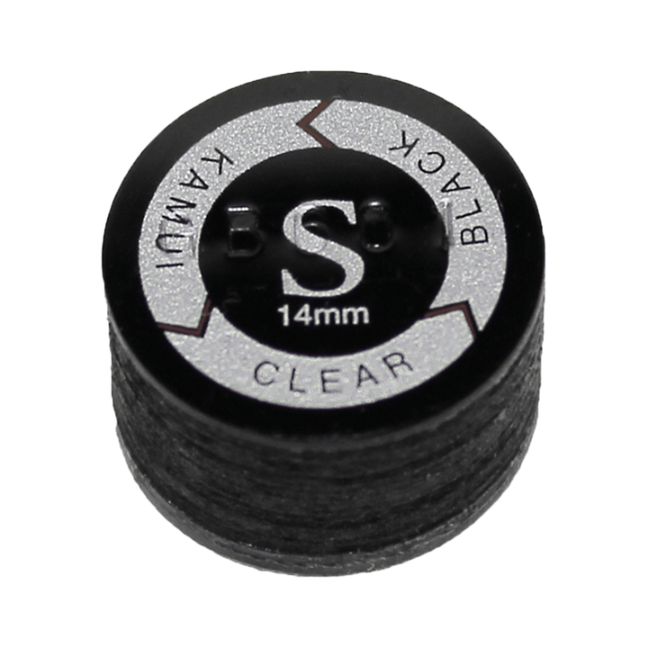Kamui Kamui Leather Cue Tips 14mm Glue On / Clear Black / Soft Accessories