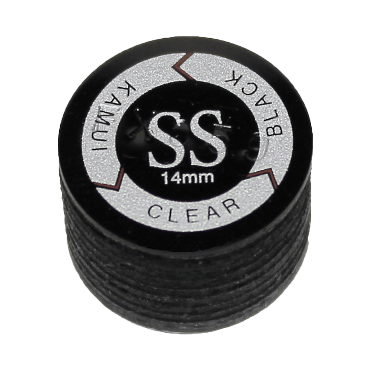 Kamui Kamui Leather Cue Tips 14mm Glue On / Clear Black / Super Soft Accessories