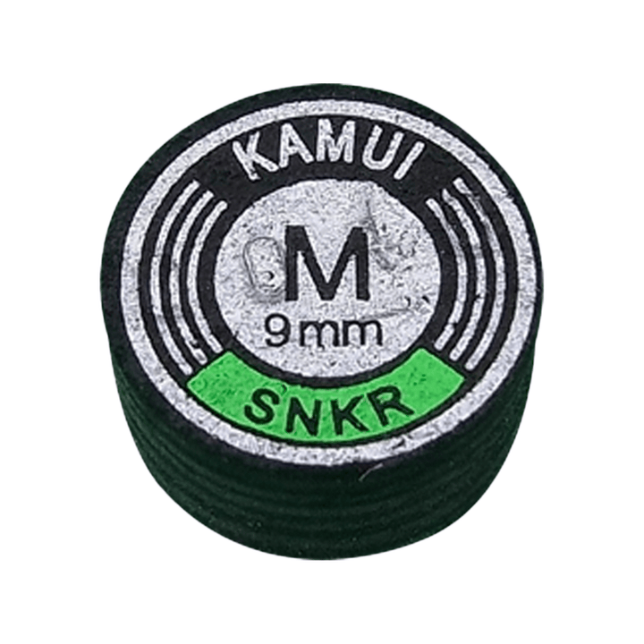 Kamui Kamui Leather Cue Tips 9mm Glue On / Black / SNKR Medium Accessories