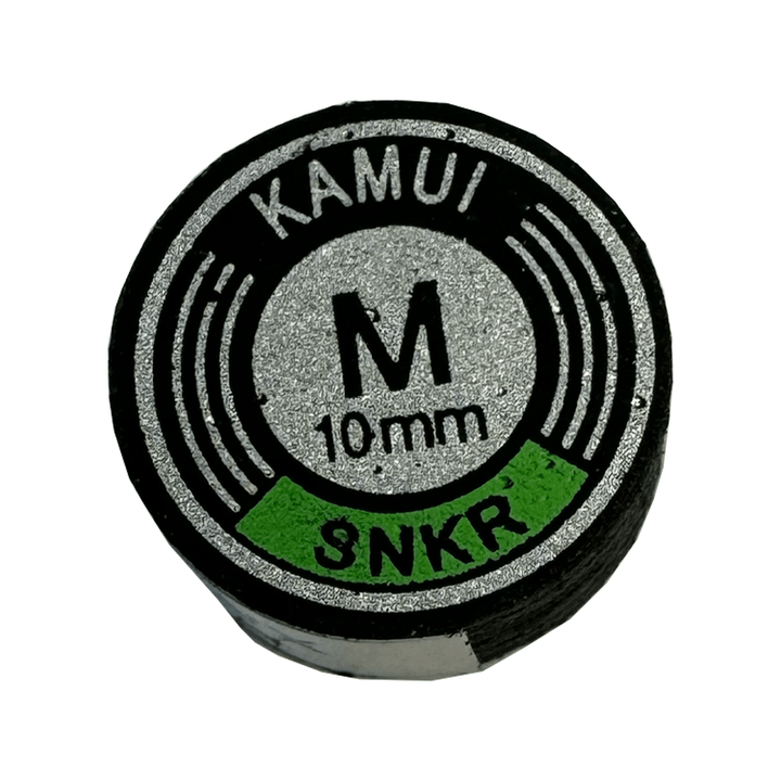 Kamui Leather Glue On Cue Tips (Single) Black / 10mm Glue On / SNKR Medium Accessories