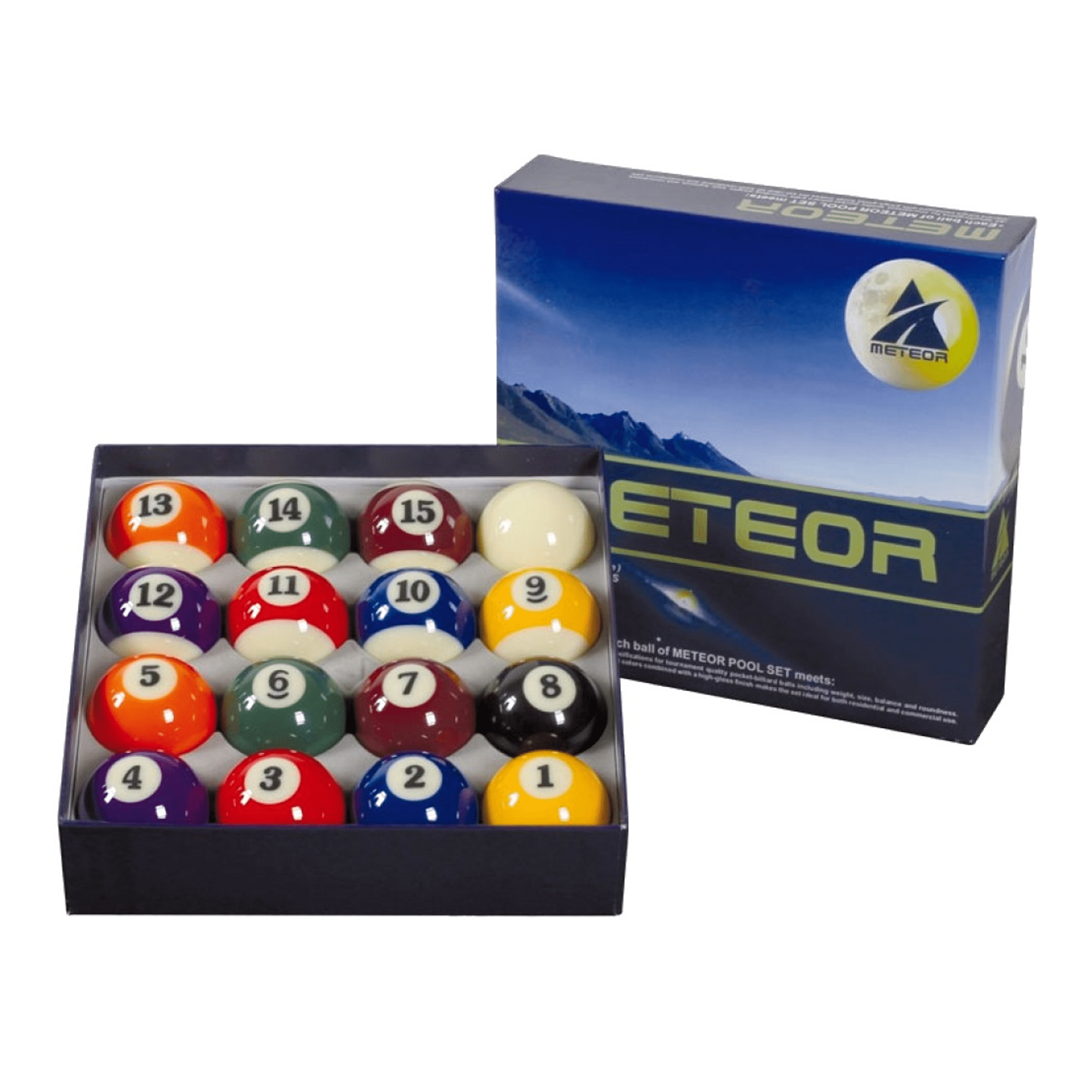 Meteor Kelly Pool Ball Set 2 1/4" Balls
