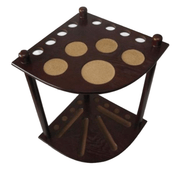 Mitchell 8 Cue Corner Stand 8 Cue / Mahogany Accessories