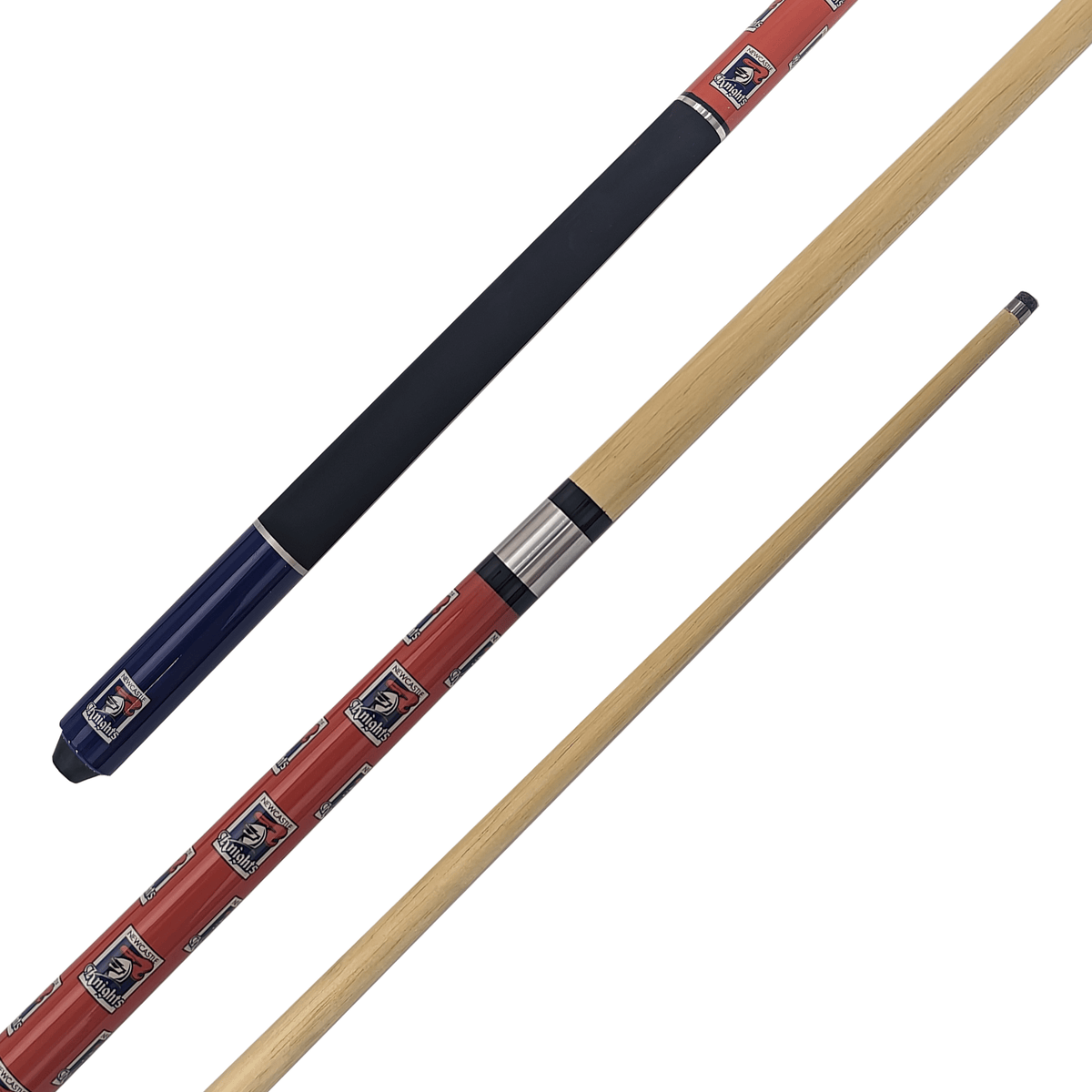 NRL NRL Teams - 2-Piece Timber Kids Cue 52" / 10mm Glue On / Newcastle Knights Cues
