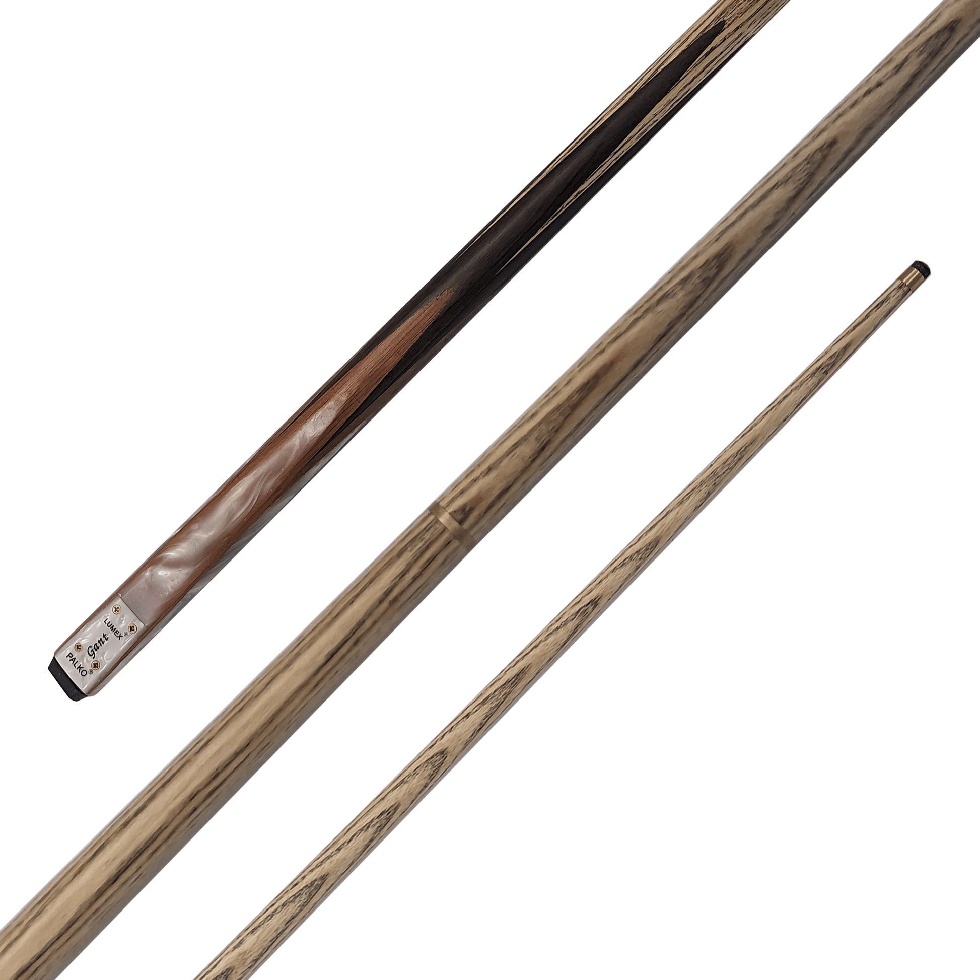 Palko Lumex Gant - 2-Piece Ash Cue 57" / 9.5mm Glue On / Brown Cues