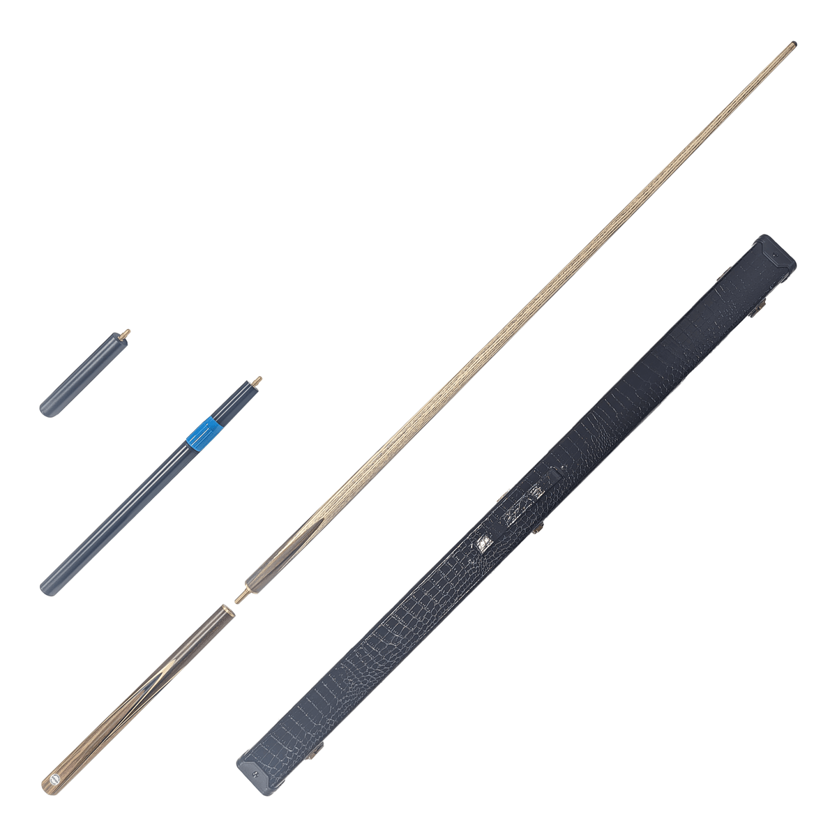 Palko Stryker - 2-Piece 3/4 Split Hand Made Ash Cue With Extension & Case 58" / 9.5mm Glue On Cues
