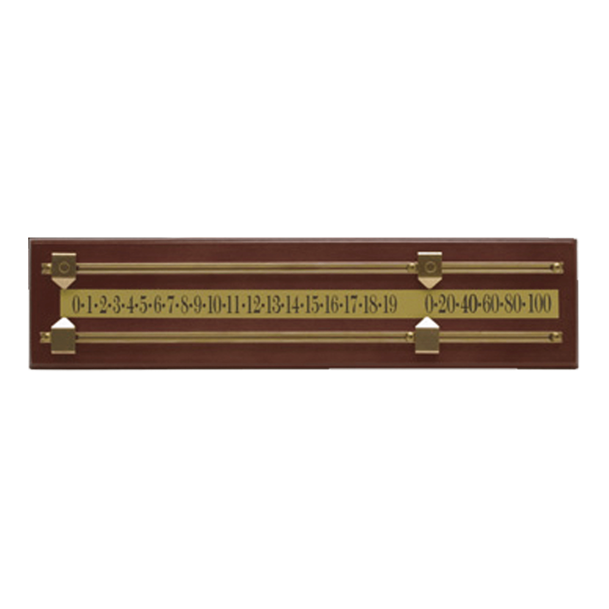 Pot Black 2 Player Scoreboard Walnut & Brass Accessories