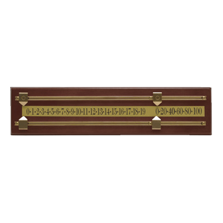 Pot Black 2 Player Scoreboard Walnut & Brass Accessories