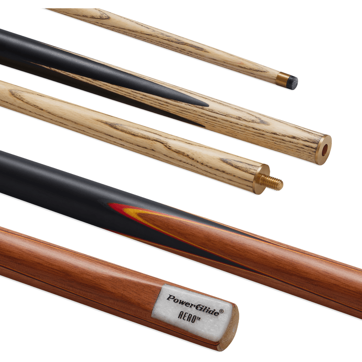 Powerglide Aero - 2-Piece Ash Cue 57" / 9.5mm Glue On Cues