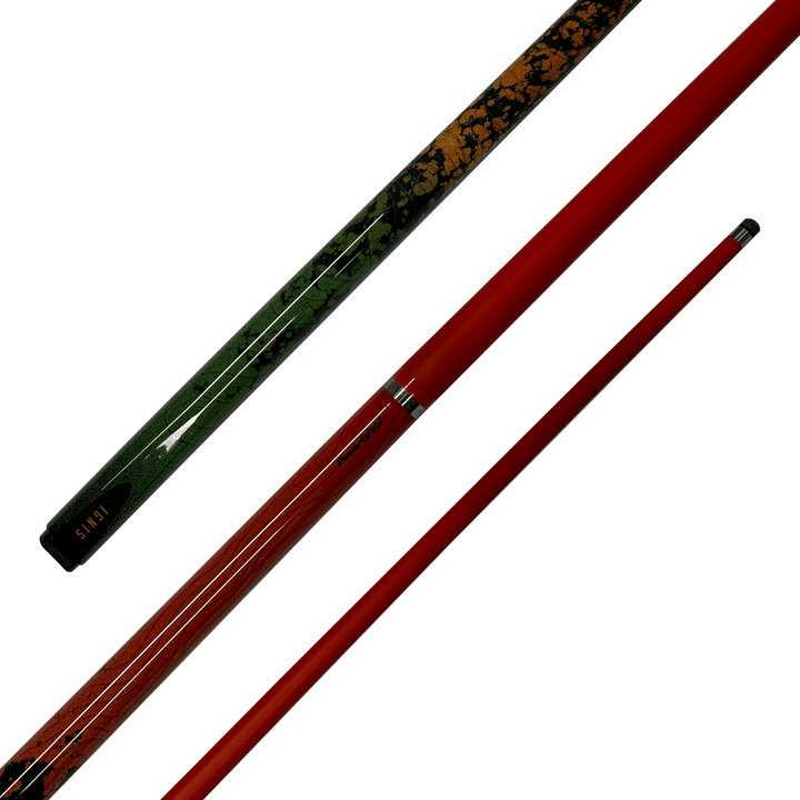 Powerglide Ignis - 2-Piece Carbon Composite Cue 57" / 10mm Glue On / Orange Cues