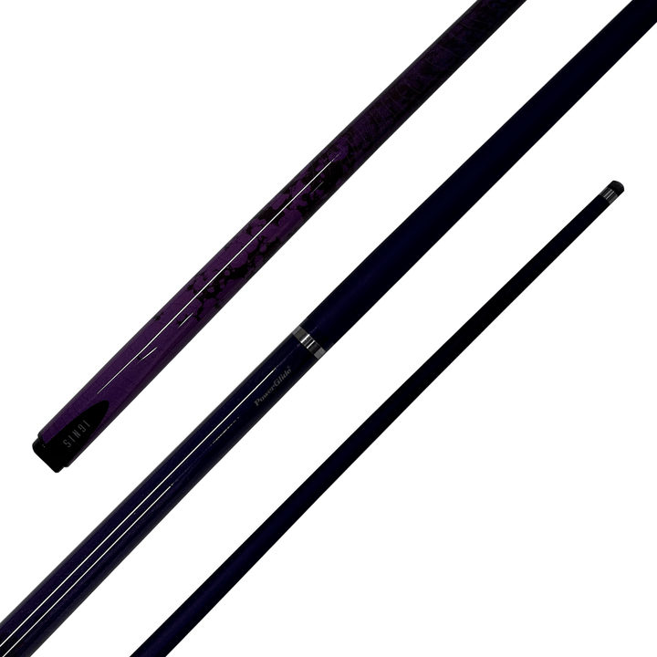Powerglide Ignis - 2-Piece Carbon Composite Cue 57" / 10mm Glue On / Purple Cues