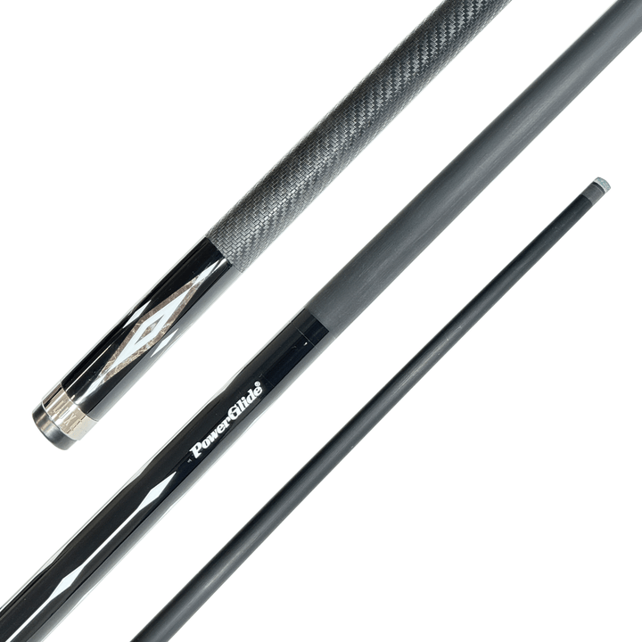 Powerglide Luxe - 2-Piece Carbon Composite Cue 57" / 10mm Glue On / Black Cues