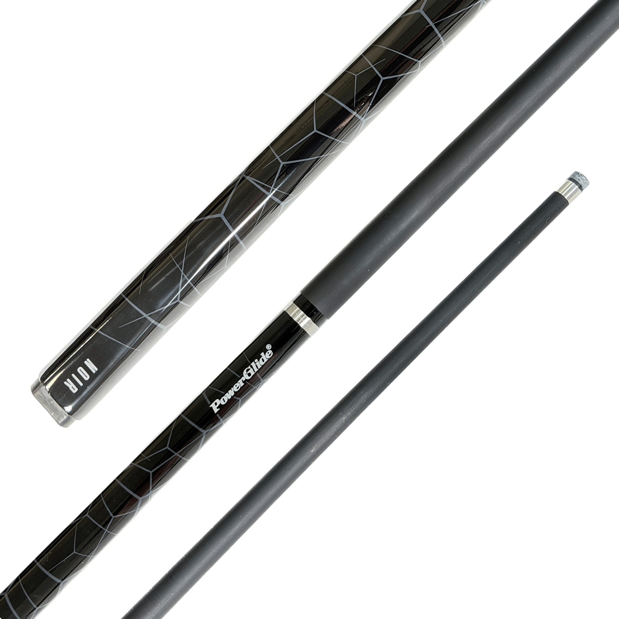 Powerglide Noir - 2-Piece Fibreglass Cue 57" / 10mm Glue On / 18oz Cues