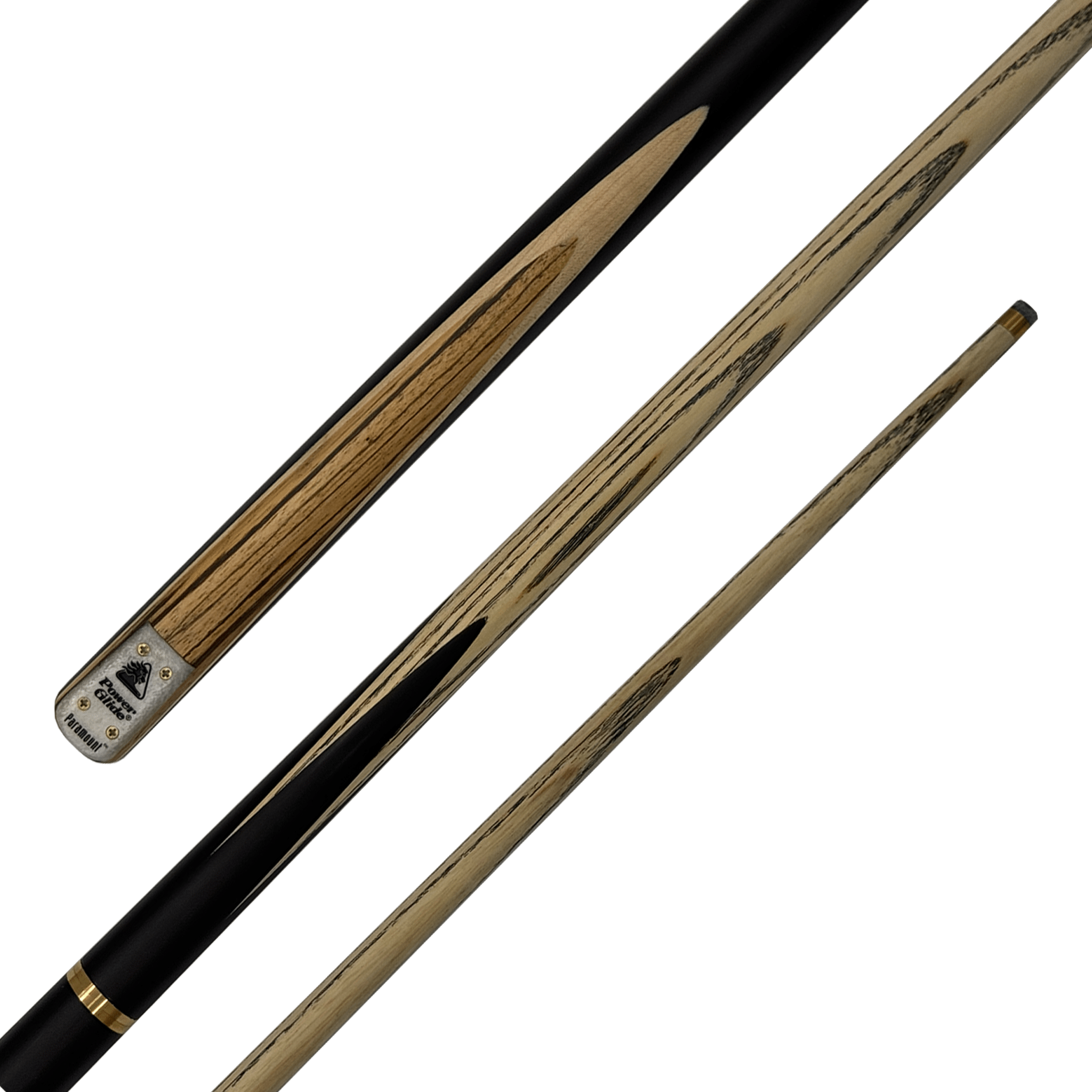 Powerglide Paramount - 2-Piece 3/4 Split Ash Cue 57" / 9.5mm Glue On / 18oz Cues