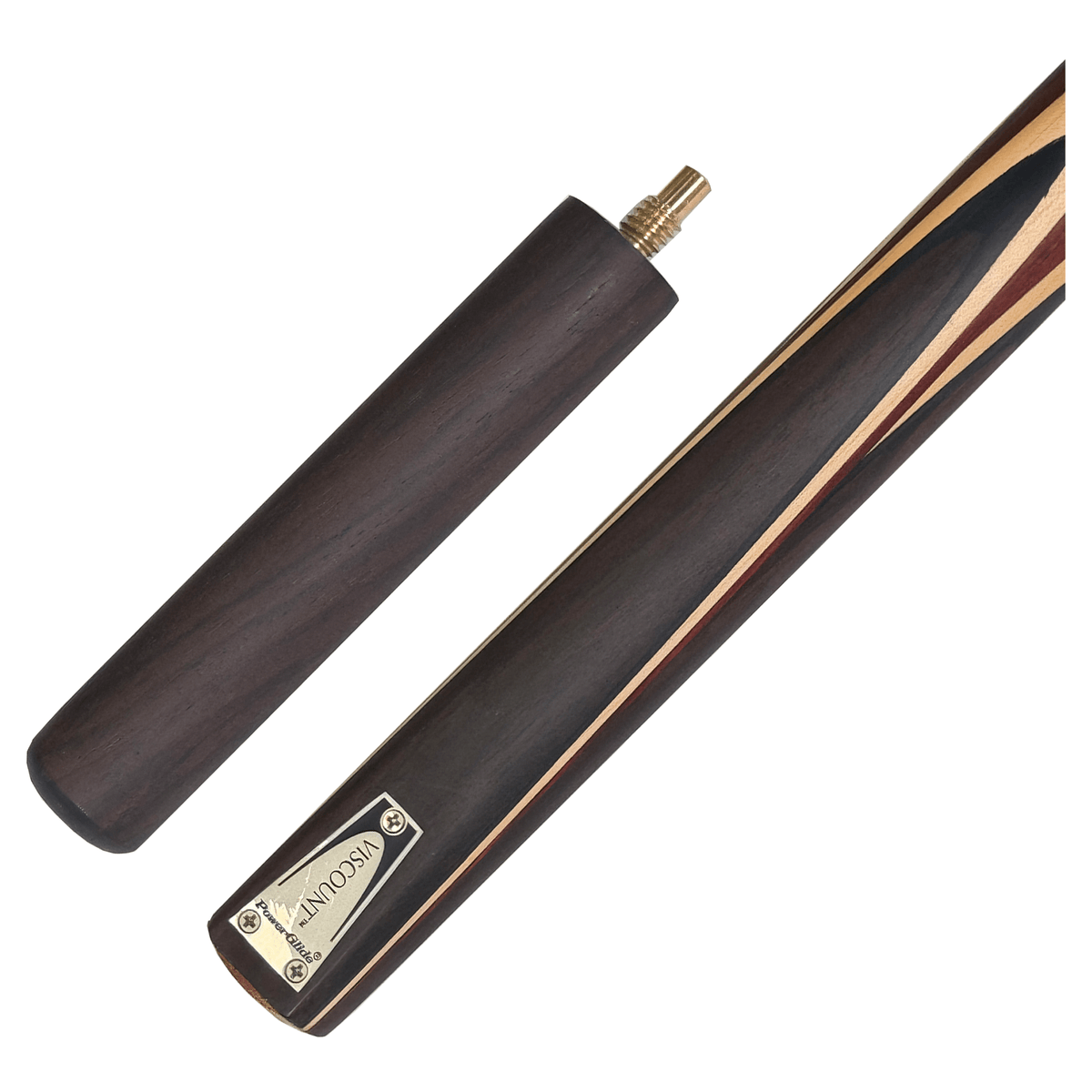 Powerglide Viscount - 2-Piece 3/4 Split Ash Cue with 6" Extension Cues