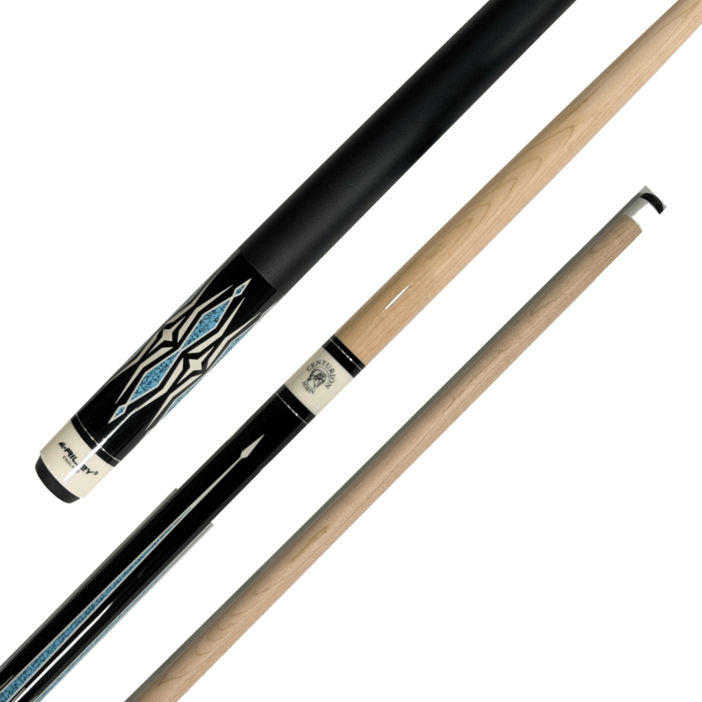 Riley Centurion - 2-Piece Maple Pool Cue 58" / 13mm / Black/Teal Cues