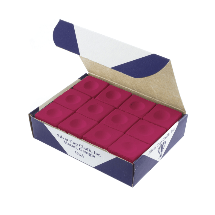Silver Cup Chalk (12 Pack) Burgundy Accessories