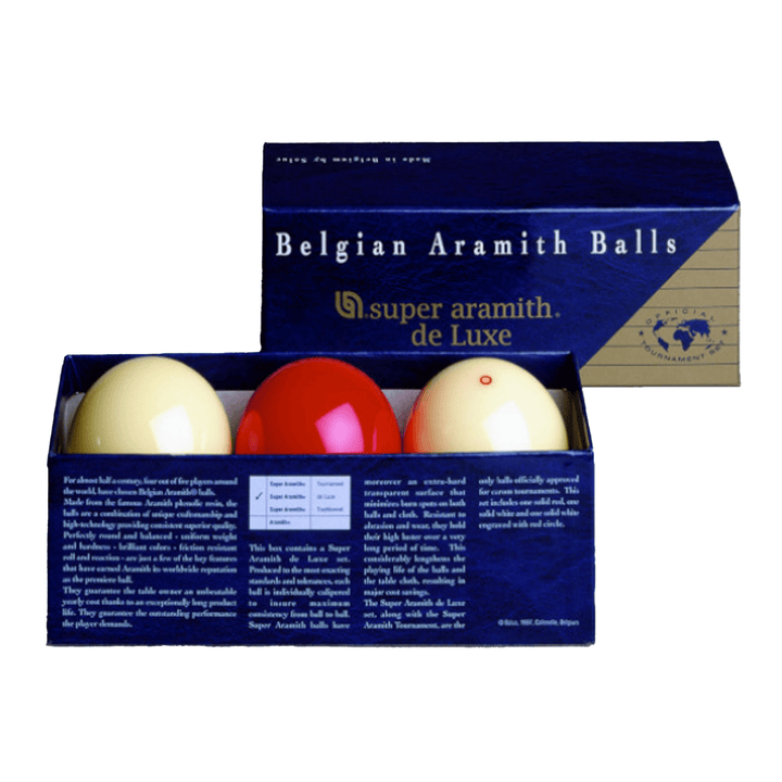 Aramith De Luxe Carom Billiard Balls 2 1/16" Balls