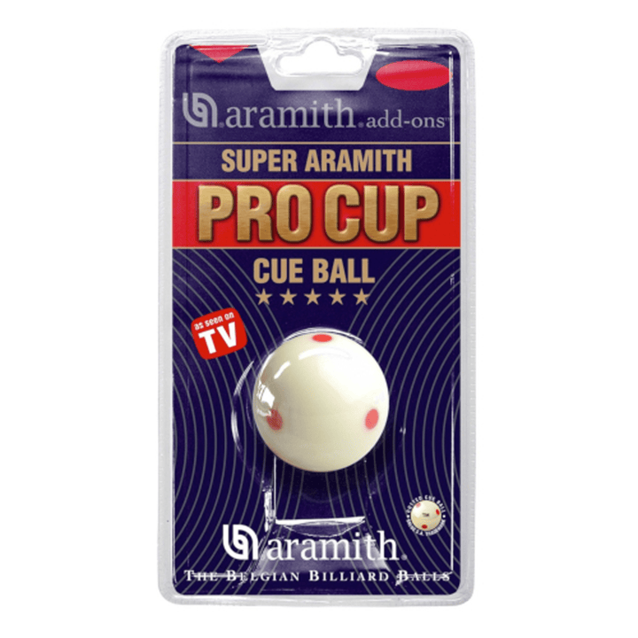 Aramith Pro Cup Red Dot Cue Ball 2" Balls
