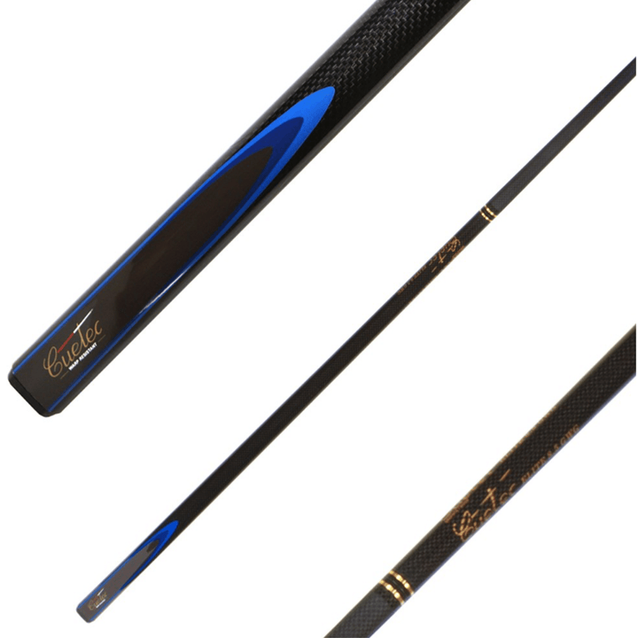 Cuetec Graphite - 2-Piece Timber & Graphite Cue 58" / Black Cues