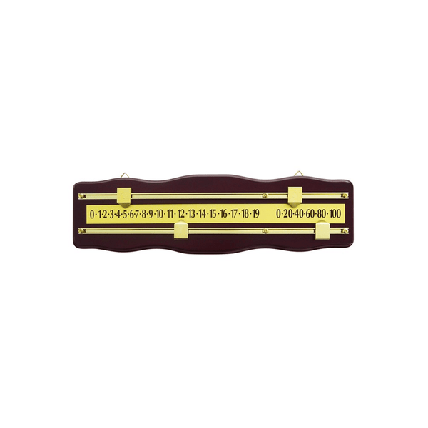 Formula Sports 2 Player Scoreboard Mahogany & Brass Accessories